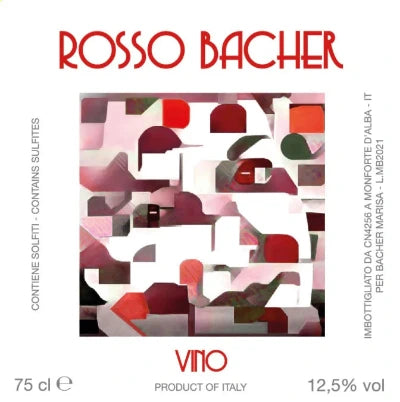 Rosso Bacher 2024 Vino Rosso (Dolcetto) Monforte d’Alba