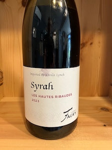 Domaine Faury 2023 Syrah, Collines Rhodaniennes, Les Hautes Ribaudes, Rhone Valley