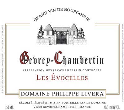 Domaine des Tilleuls (Philippe Livera)  2021 Gevrey-Chambertin Les Evocelles