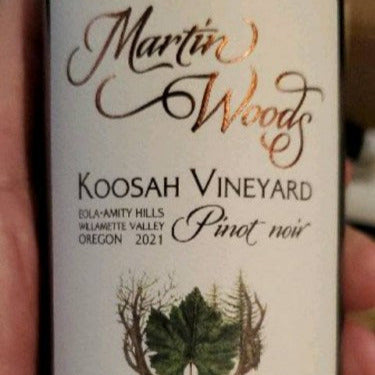 Martin Woods 2022 Pinot Noir Koosah Vineyard, Eola-Amity