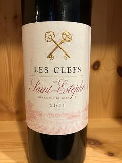 Les Clefs 2021 Saint Estephe, Red Bordeaux