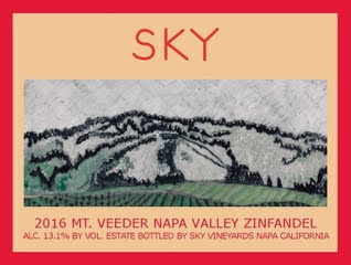Sky 2016 Zinfandel, Mt. Veeder, Napa Valley, CA