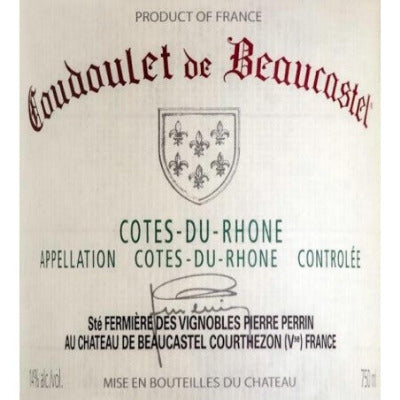 Coudoulet de Beaucastel 2022 Cotes du Rhone Rouge
